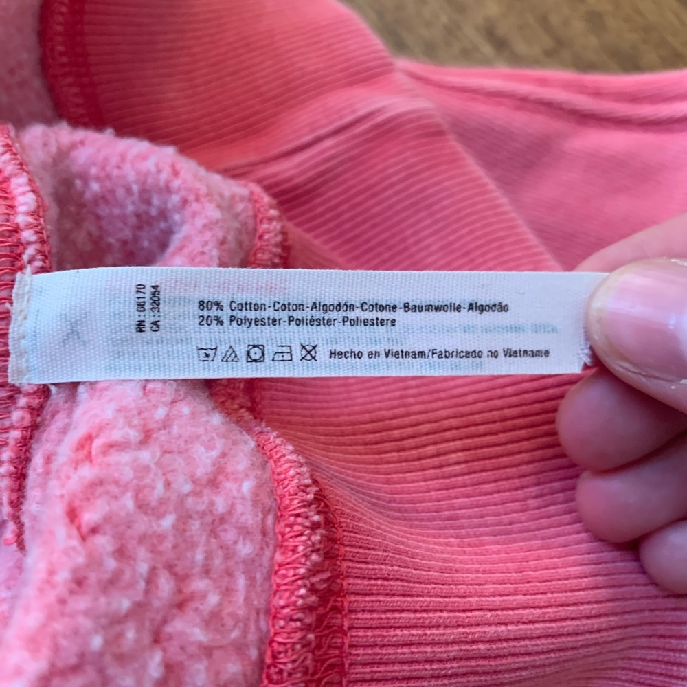 intimately free people coral sweatshirt x small - Picture 5 of 6